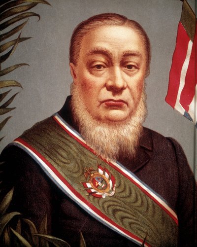 Retrato de Paul Kruger (1825 - 1904), uno de los fundadores y luego presidente de la República de Transvaal en 1852 de Unknown artist