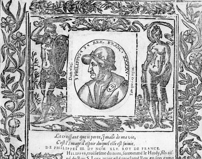Retrato de Felipe III el Atrevido, Rey de Francia de 1270 a 1285 de Unknown artist