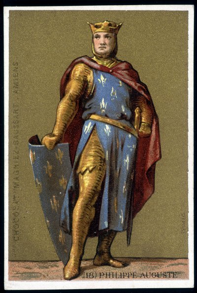 Retrato de Felipe Augusto en traje de combate de Unknown artist