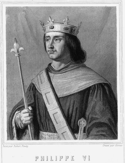 Retrato de Felipe VI de Valois (1294 - 1350), Rey de Francia - en 