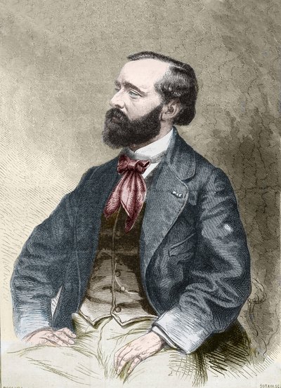 Retrato de Pierre Alexix Ponson du Terrail, escritor, folletinista 1829-1871. de Unknown artist