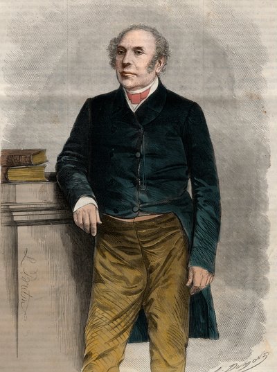 Retrato de Pierre Antoine Berryer (1790-1868), abogado y político francés. Grabado en "El Universo Ilustre". de Unknown artist