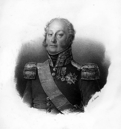 Retrato de Pierre Claude, Conde Pajot, conocido como Pajol (1772-1844), general francés, grabado del siglo XIX de Unknown artist
