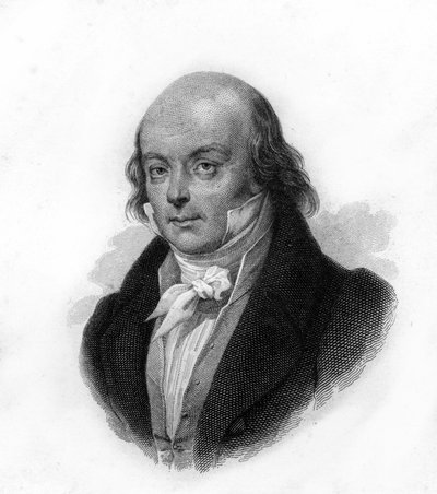 Retrato de Pierre Jean de Beranger (1780 - 1857), poeta y compositor francés - grabado del siglo XIX de Unknown artist