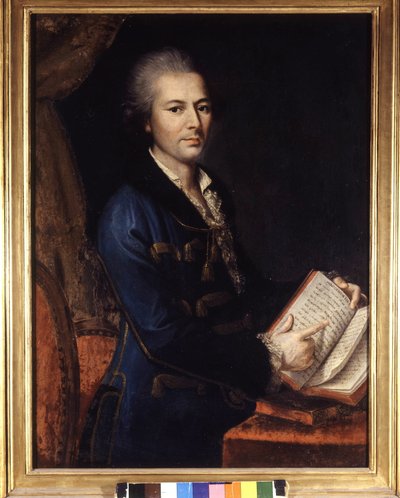Retrato de Pietro Verri (1728 - 1797). Pintura anónima. Siglo XVIII o XIX. Museo de Milán de Unknown artist