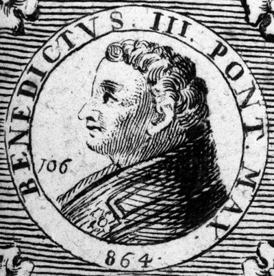 Retrato del Papa Benedicto III o Benedicto 3. de Unknown artist