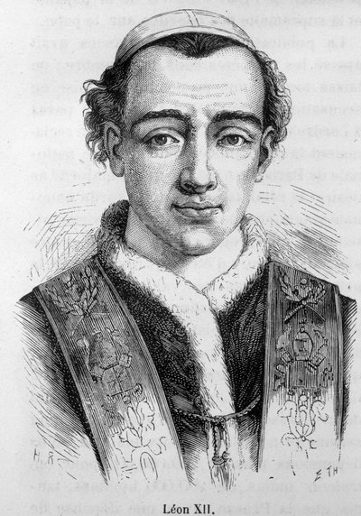 Retrato del Papa León XII (Annibale della Genga Sermattei) (Papa de 1823 a 1829) de Unknown artist