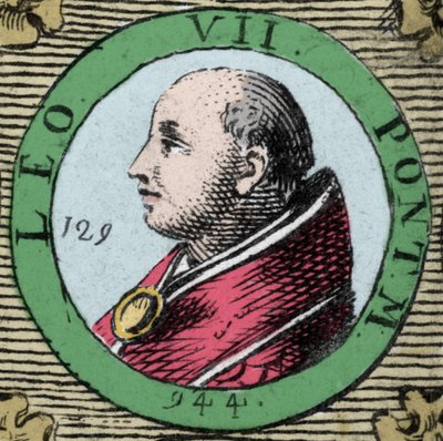 Retrato del Papa León VII, papa de 936 a 939 de Unknown artist