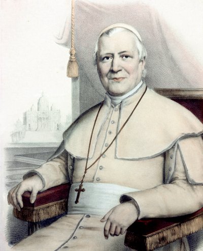 Retrato del Papa Pío IX (Giovanni Maria Mastai Ferretti) de Unknown artist