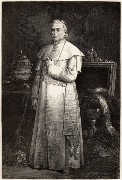 Retrato del Papa Pío IX (Giovanni Maria Mastai Ferretti) de Unknown artist