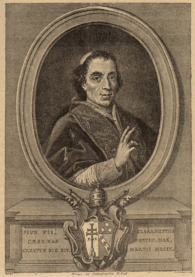 Retrato del Papa Pío VII (1742-1823) de Unknown artist
