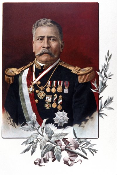 Retrato de Porfirio Díaz, general y estadista mexicano de Unknown artist