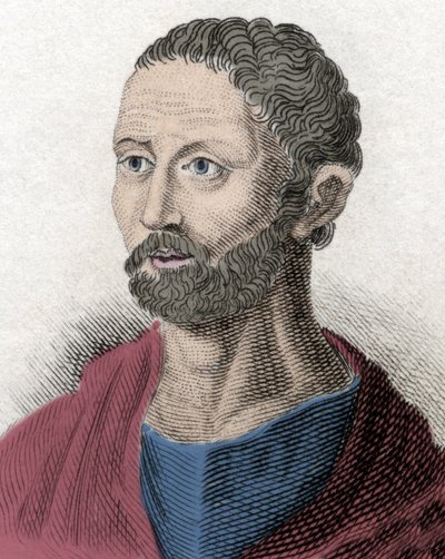 Retrato de Posidonio, filósofo estoico griego (135-51 a.C.) de Unknown artist