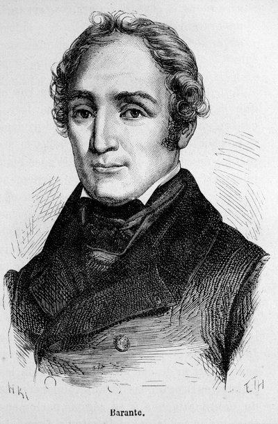 Retrato de Prosper Brugière de Barante, historiador y político francés (1782 - 1866). de Unknown artist