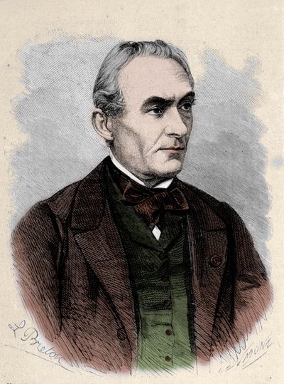 Retrato de Prosper Mérimée, escritor francés (1803-1870) de Unknown artist