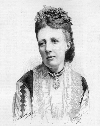 Retrato de la Reina Sofía de Suecia y Noruega en 1888. de Unknown artist