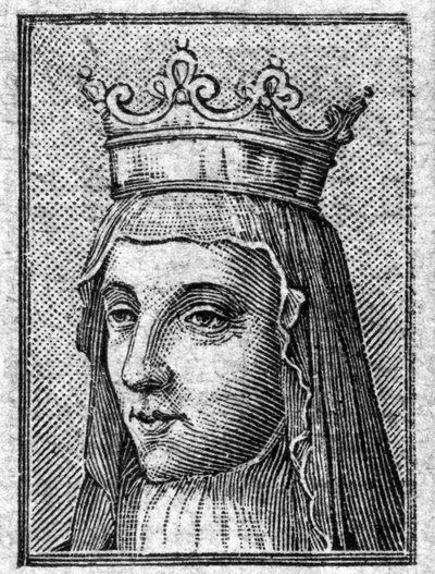 Retrato de Radegunda (ca. 520-587), Reina de Francia, esposa de Clotario (Clotario). de Unknown artist