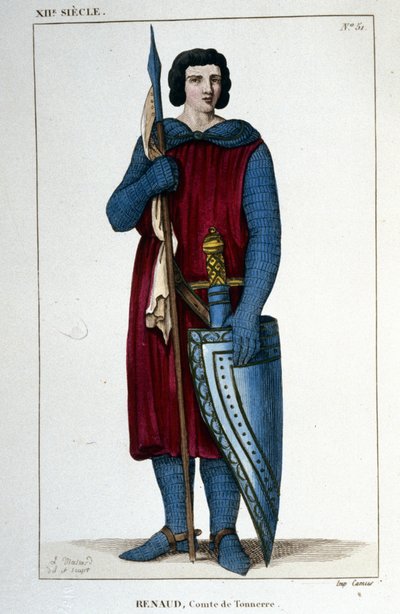 Retrato de Renaud, Conde de Thunder (990 - 1038 aprox.). de Unknown artist
