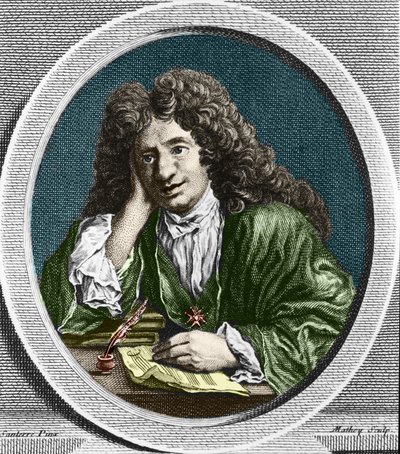 Retrato de Richard Delalande, superintendente de la Música del Rey; n. 15 dic. 1657 en París; m. 18 ene. 1726. de Unknown artist