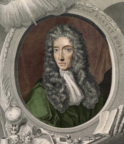 Retrato de Robert Boyle (1627 - 1691), físico y químico irlandés. de Unknown artist