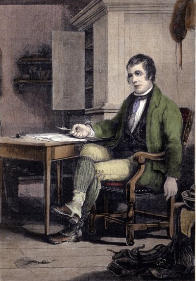 Retrato de Robert Burns, poeta escocés (1759-1796) de Unknown artist