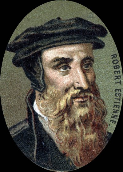 Retrato de Robert Estienne (1503-1559), impresor francés de Unknown artist