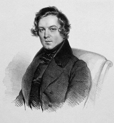 Retrato de Robert Schumann (1810-1856), compositor alemán de Unknown artist