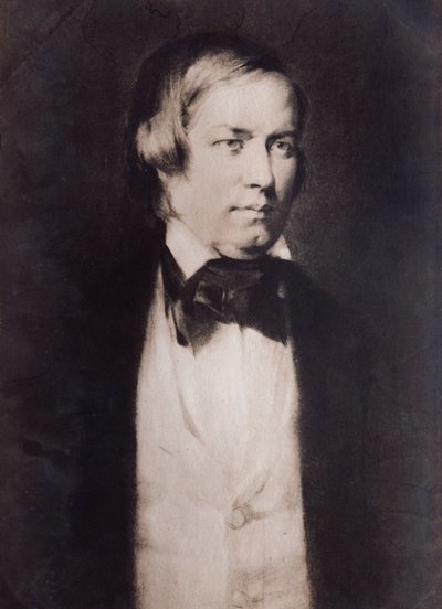 Retrato de Robert Schumann (grabado) de Unknown artist