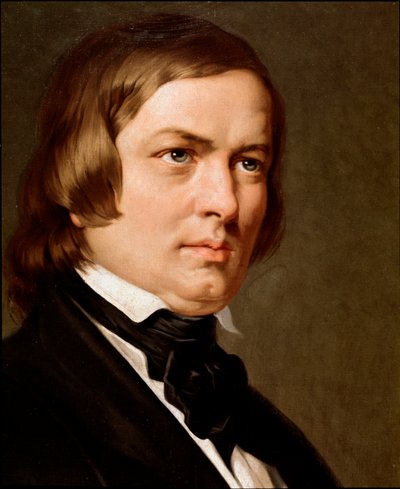 Retrato de Robert Schumann, compositor alemán. (cuadro de Unknown artist
