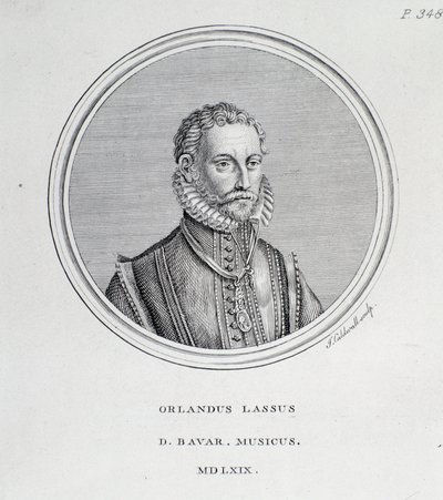 Retrato de Roland de Lassus (Orlando di Lasso) de Unknown artist