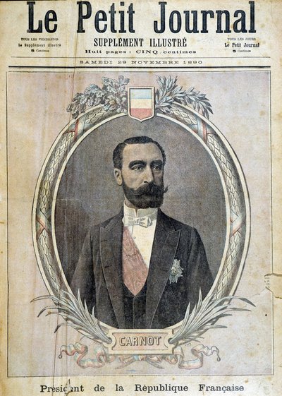 Retrato de Sadi Carnot - portada "Le Petit Journal" 29/11/1890 de Unknown artist