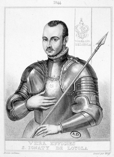 Retrato de San Ignacio de Loyola, Fundador de la Compañía de Jesús (1491-1556) de Unknown artist