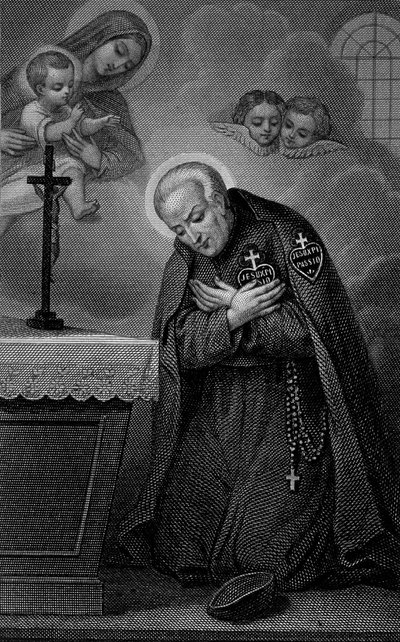 Retrato de San Pablo de la Cruz. Grabado del siglo XIX de Unknown artist