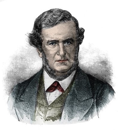 Retrato de Salustiano Olozaga (1805-1873) político, diplomático y escritor inglés - grabado 1870 de Unknown artist