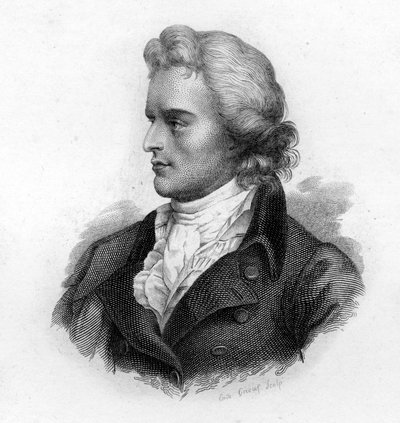 Retrato de Schiller (1759-1805), poeta y dramaturgo alemán de Unknown artist