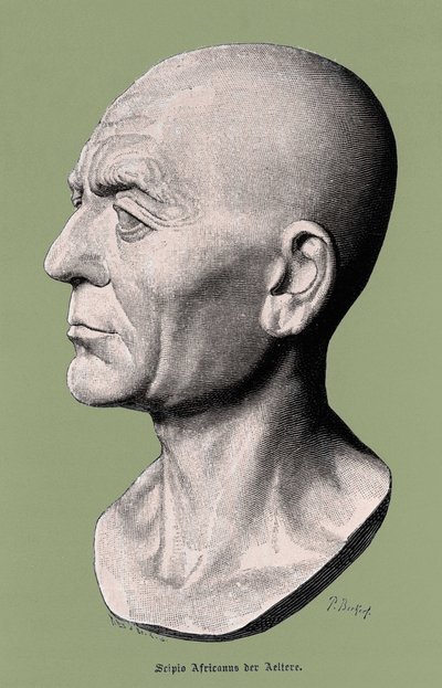 Retrato de Escipión el Africano, general y estadista romano (235-183 a.C.) de Unknown artist