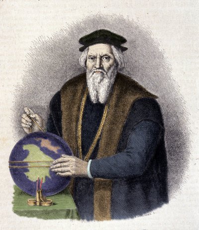 Retrato de Sebastián Caboto (1476-1557), navegante italiano (Sebastiano Caboto) de Unknown artist