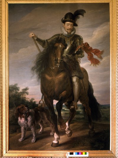 Retrato de Segismundo III Vasa (1566 - 1632) a caballo de Unknown artist