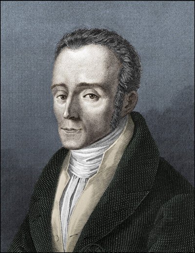 Retrato de Silvio Pellico, escritor italiano (1789-1854) de Unknown artist