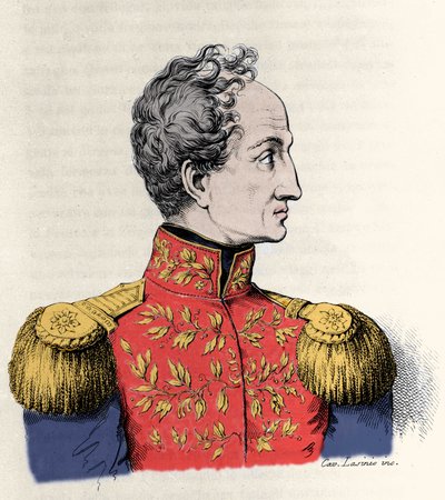Retrato de Simón Bolívar (1783-1830), general y estadista sudamericano de Unknown artist