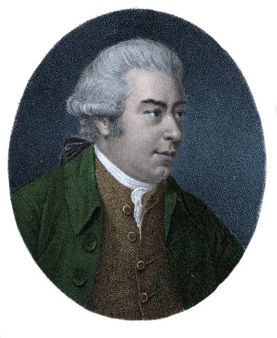Retrato de Sir Joseph Banks (1743-1820), explorador y naturalista inglés. Grabado en color del siglo XIX. de Unknown artist