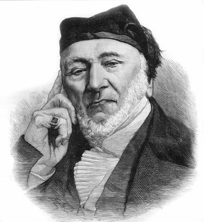 Retrato de Sir Moses Montefiore (1784-1885) banquero y filántropo inglés, de origen italiano. Grabado de 1885. de Unknown artist