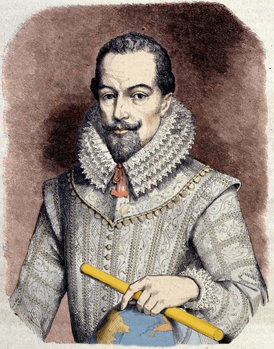 Retrato de Sir Walter Raleigh (1552-1618), cortesano, navegante y escritor inglés. de Unknown artist
