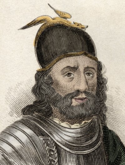 Retrato de Sir William Wallace (Braveheart) (ca. 1270-1305), caballero escocés. Grabado del siglo XIX de Unknown artist