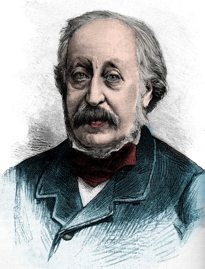 Retrato de Stephen Heller (1813-1888) pianista, profesor y compositor húngaro - Grabado de 1888 de Unknown artist