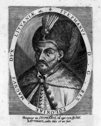 Retrato de Esteban I Báthory (1533-1586), Príncipe de Transilvania y Rey de Polonia de Unknown artist