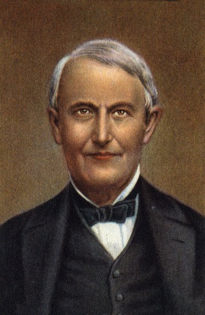Retrato de Thomas Alva Edison, científico e inventor estadounidense. de Unknown Artist