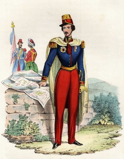 Retrato de Thomas Robert Bugeaud (1784-1849), Duque de Isly, Mariscal de Francia. En “Storia d