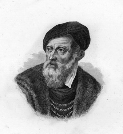 Retrato de Tiziano (1490-1576), Tiziano Vecellio, pintor veneciano de Unknown artist