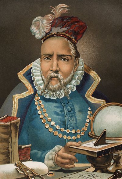 Retrato de Tycho Brahe. Astrónomo y astrólogo danés (ahora Suecia). de Unknown artist